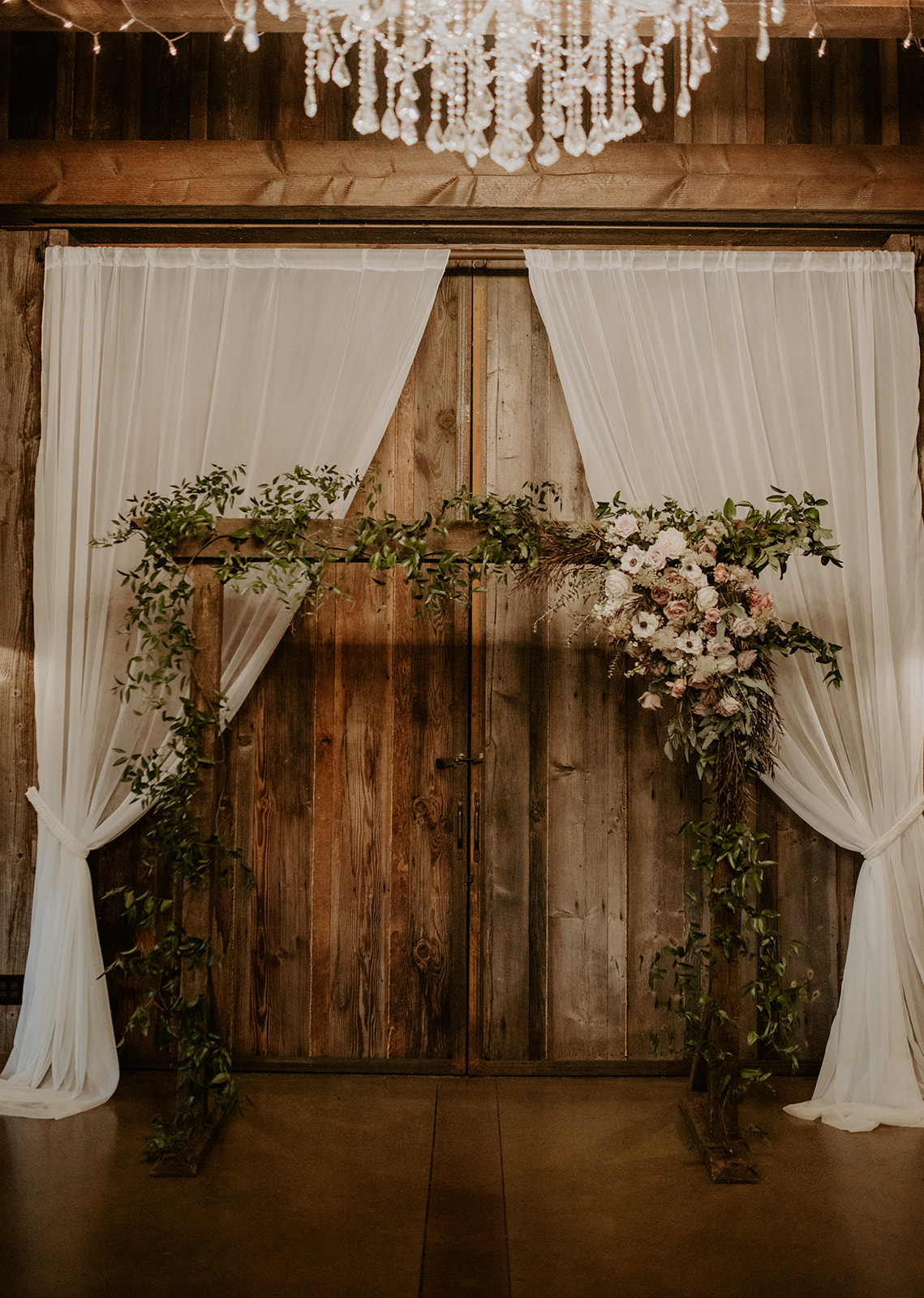 Floral arch setup 
