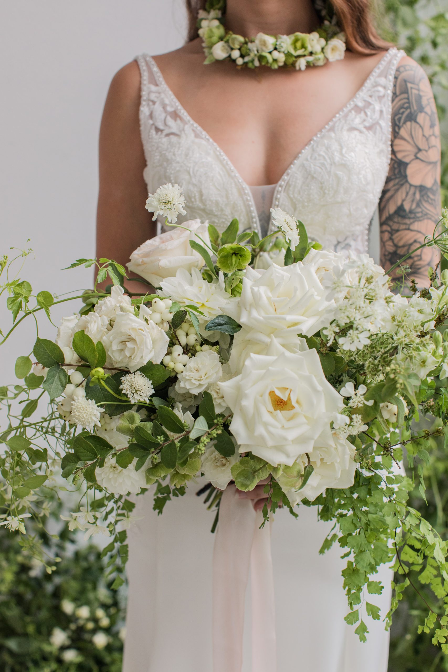 Seattle-Wedding-Florist-Bloom-Poet-Classic-White-Wedding-Cover A white wedding bouquet