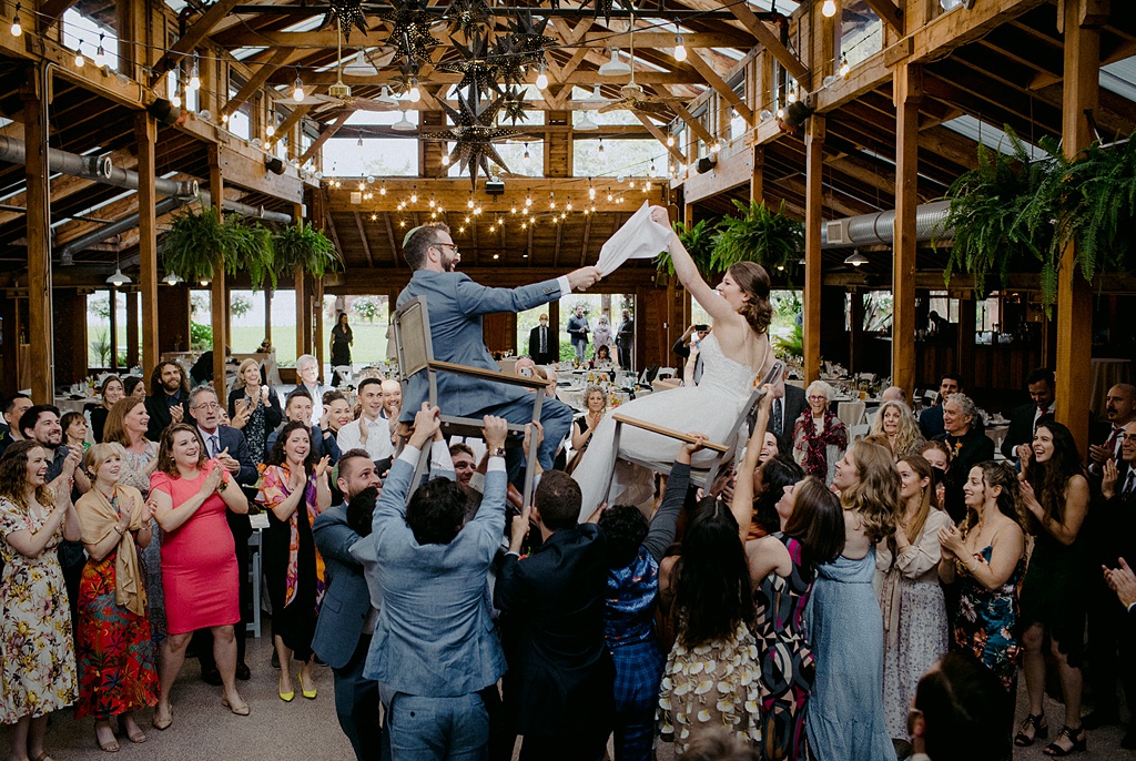 Dancing the hora at Kiana Lodge