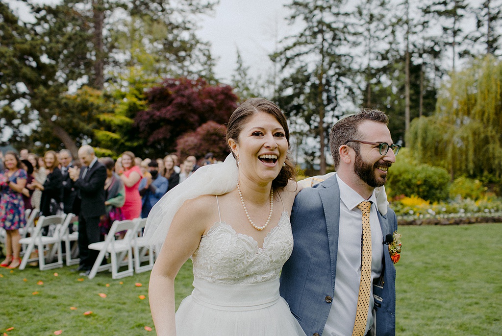 The couple just married!