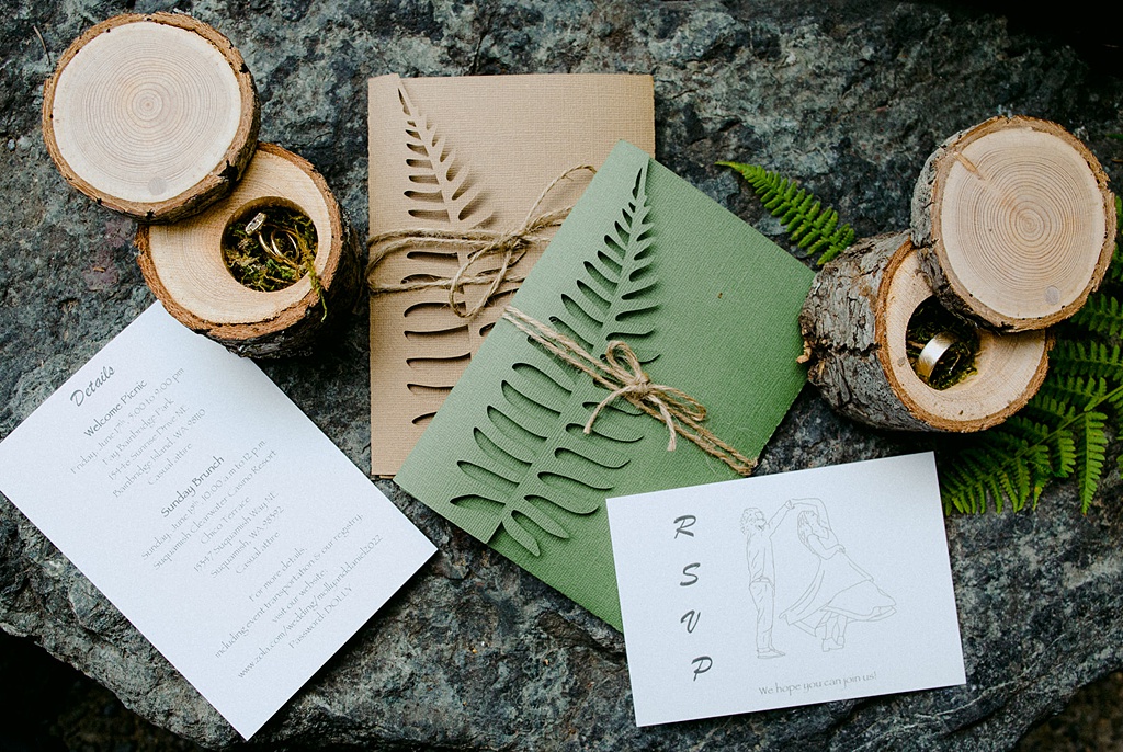 The rings and invitations