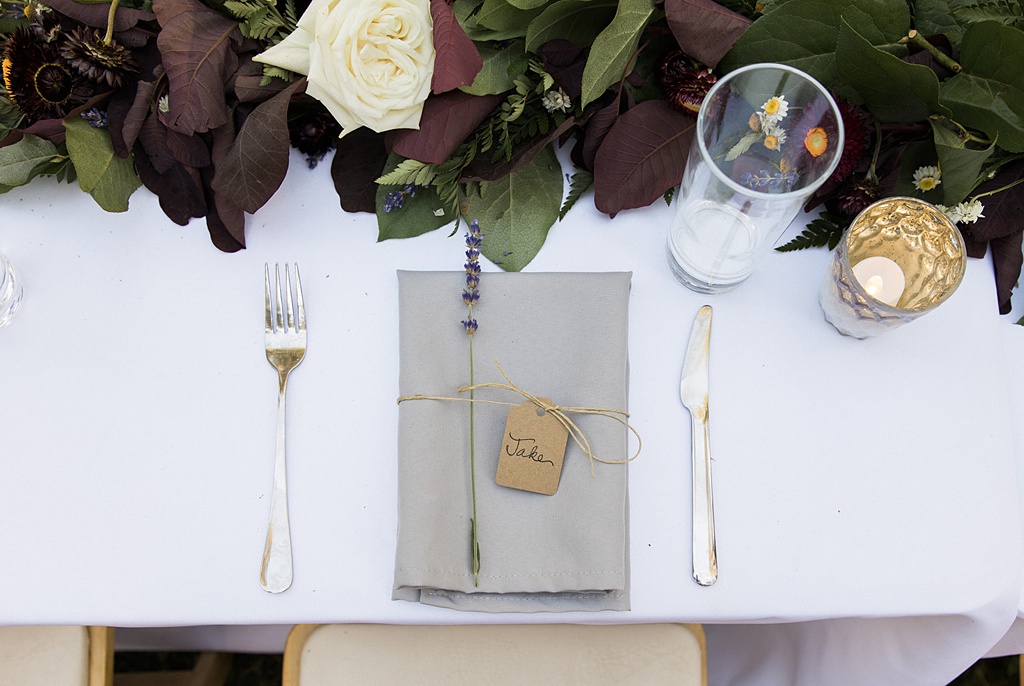 Bloom-Poet-Seattle-Wedding-Florist-Tierra-Retreat-Center-Wedding-Table-Setting A table setting from the wedding reception at Tierra Retreat Center