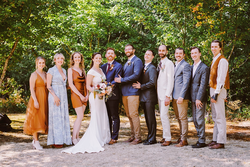 Bloom-Poet-Seattle-Wedding-Florist-Summer-Wedding-Party.jpg The summer wedding party with personal flowers